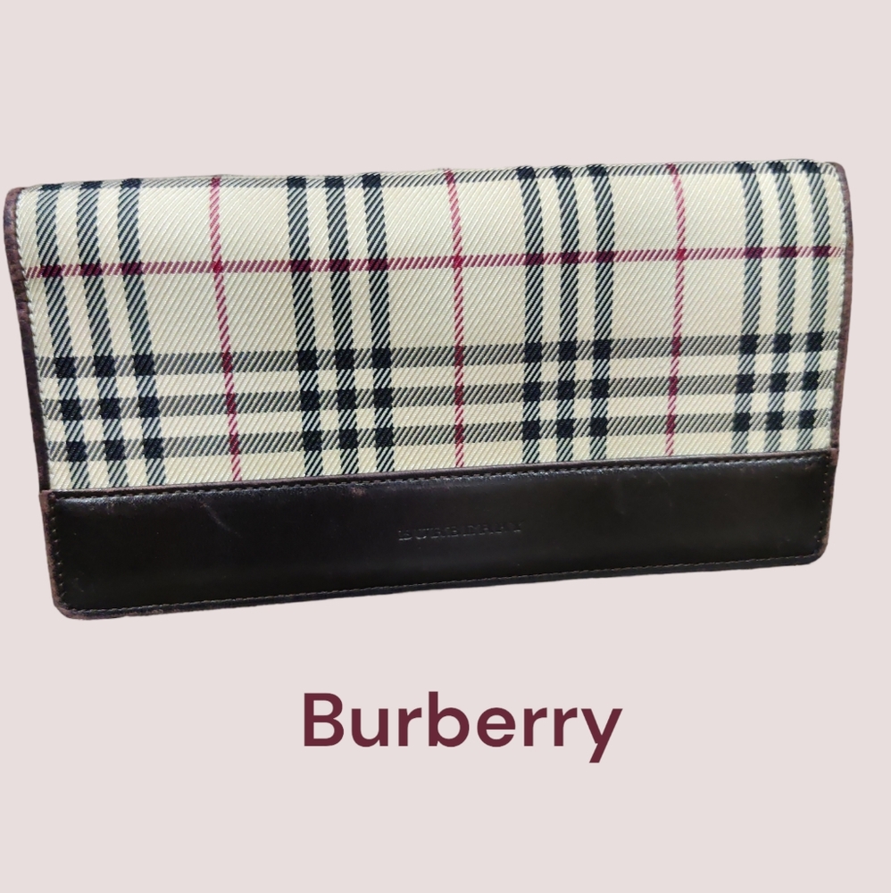 Authentic Burberry Long Wallet
